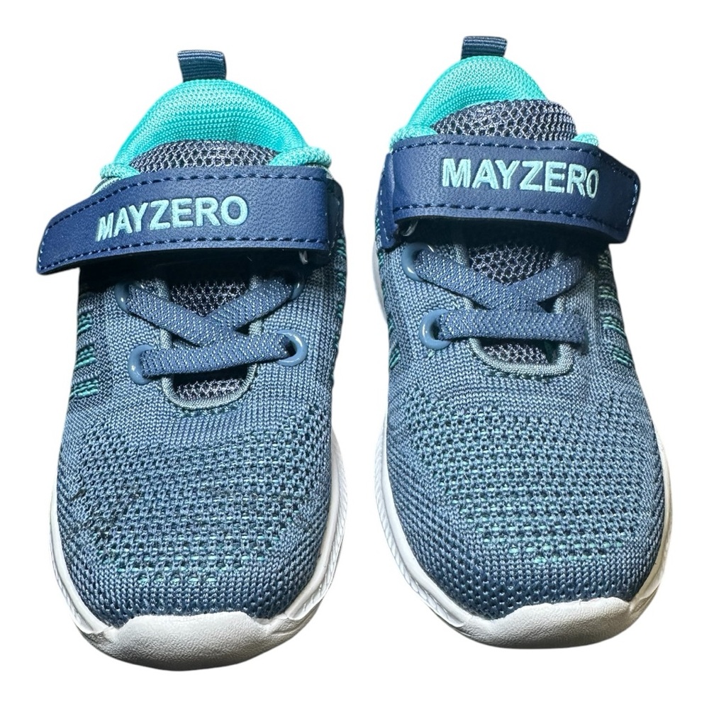Toddler Mayzero Blue Breathable Sneakers with Velcro Strap Size 6